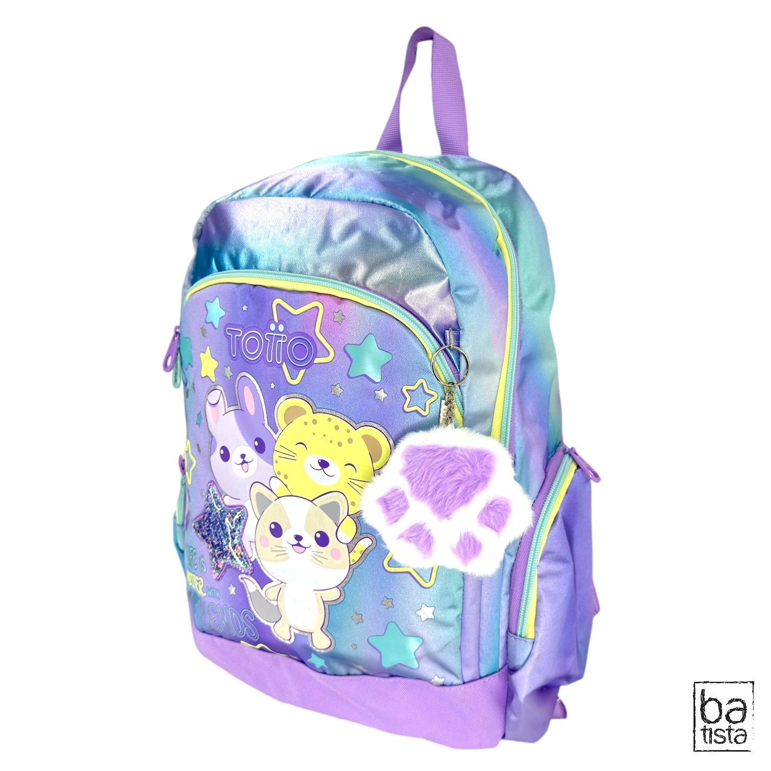 Combo Morral M + Cartuchera + Lonchera Totto Friends 4QK