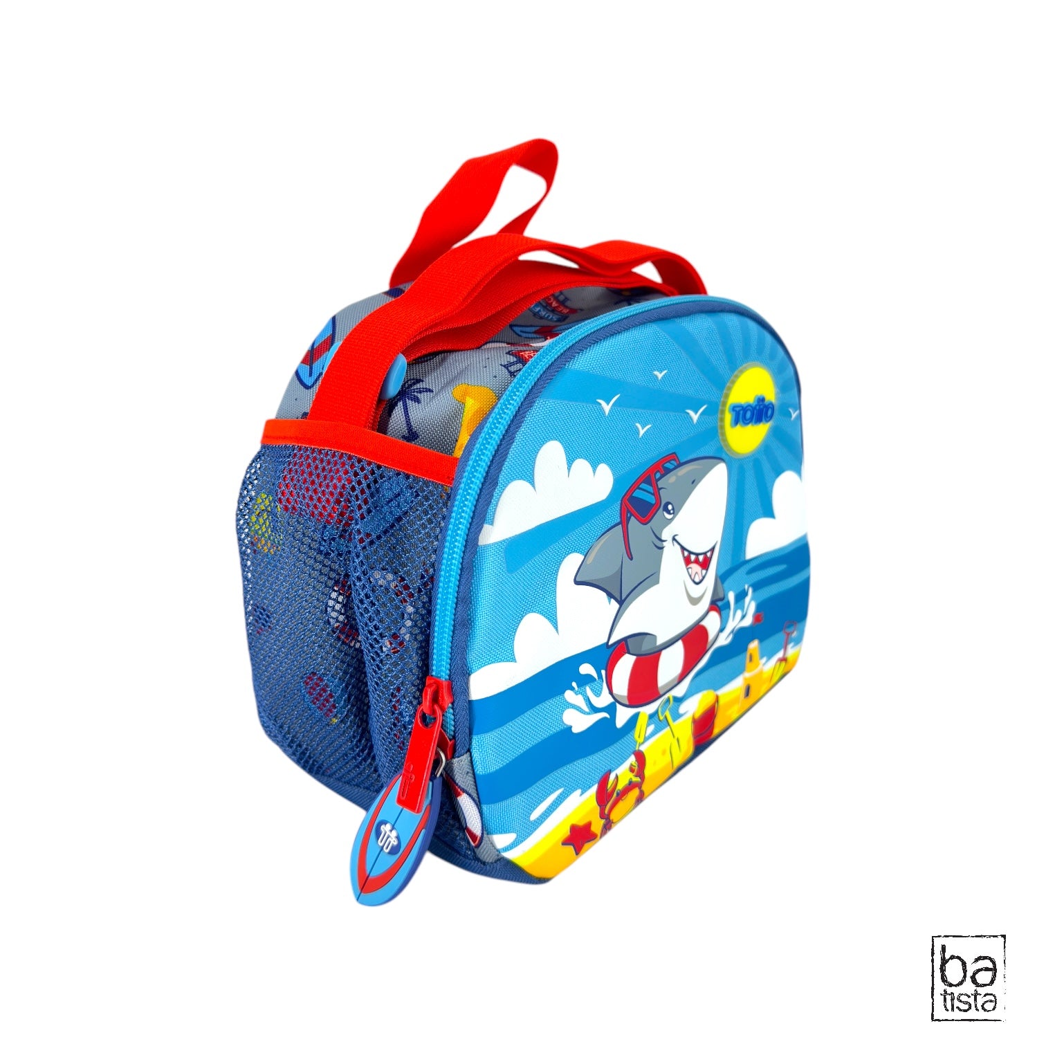 Combo Morral M + Cartuchera + Lonchera Totto Little Surfer 7Y5