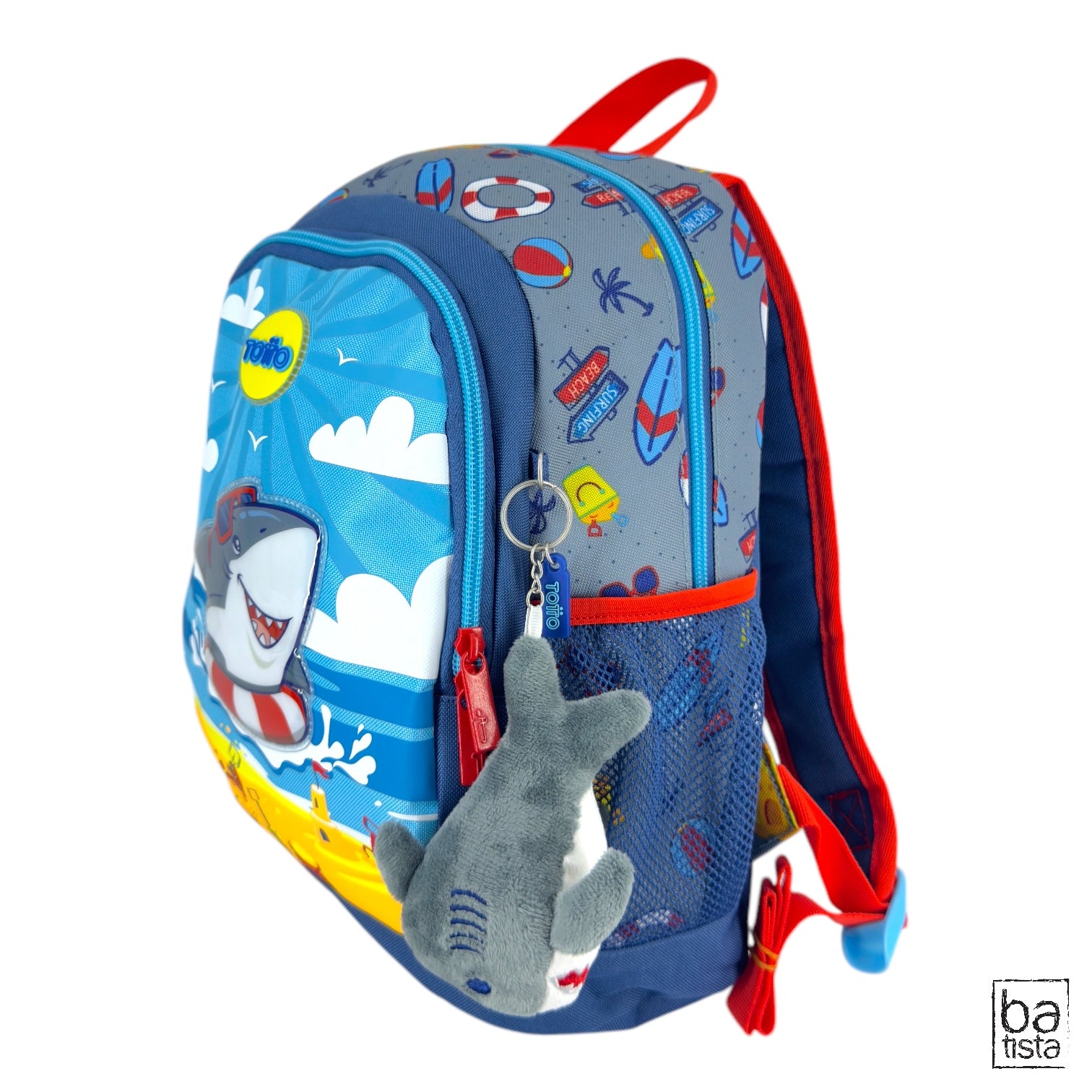 Combo Morral M + Cartuchera + Lonchera Totto Little Surfer 7Y5