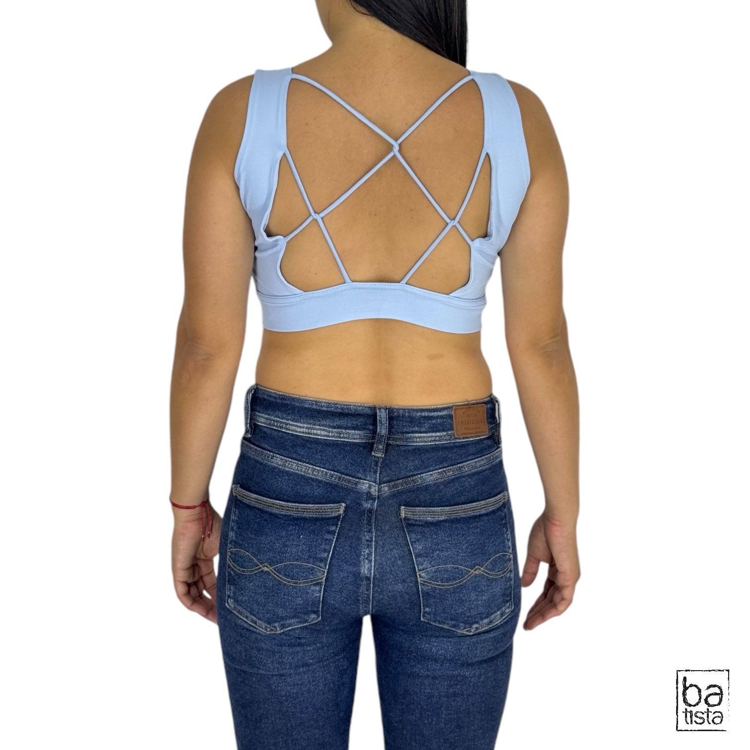 Blusa Ragged PF31122247 Azul Claro