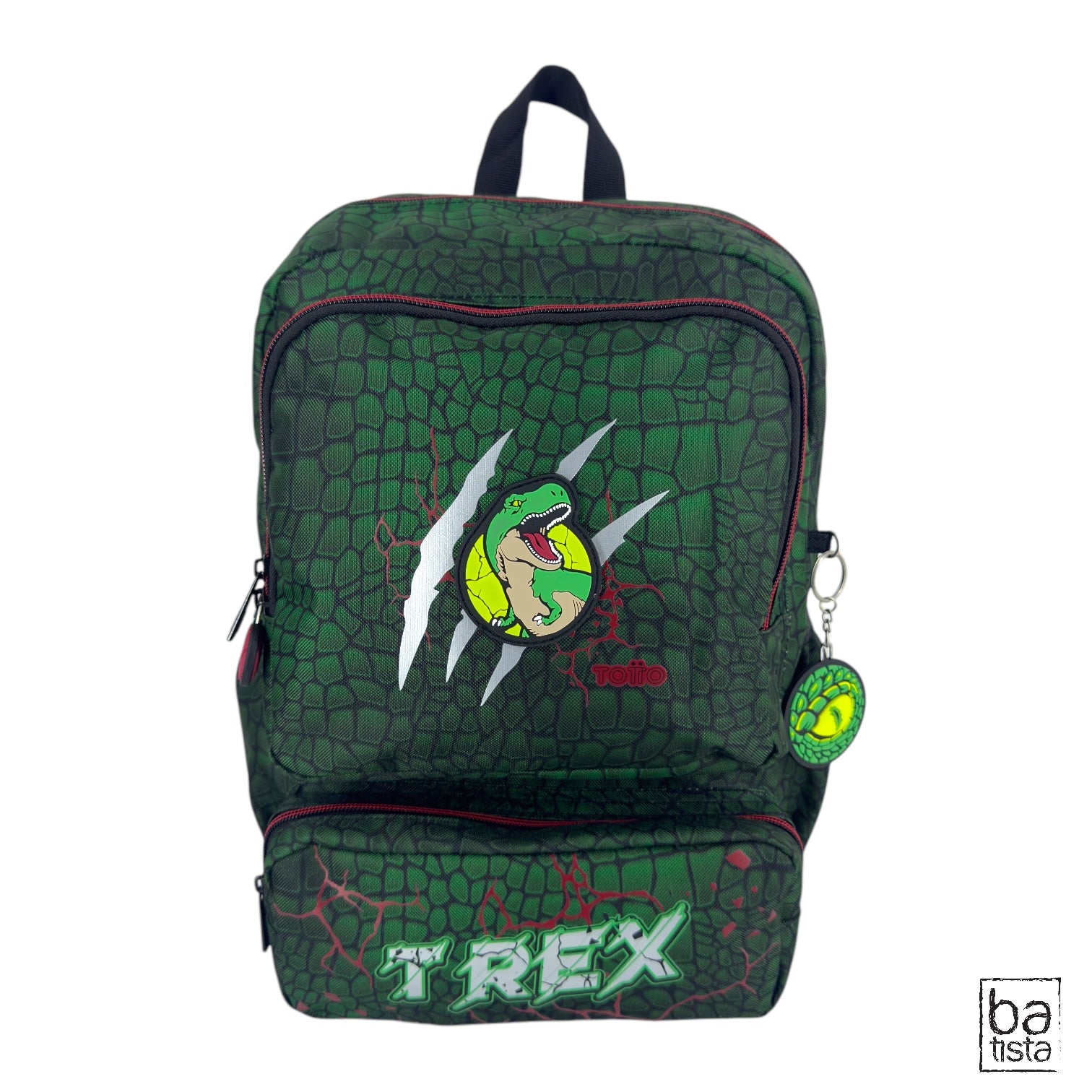 Combo Morral M + Cartuchera Totto Rex Dino 6D7