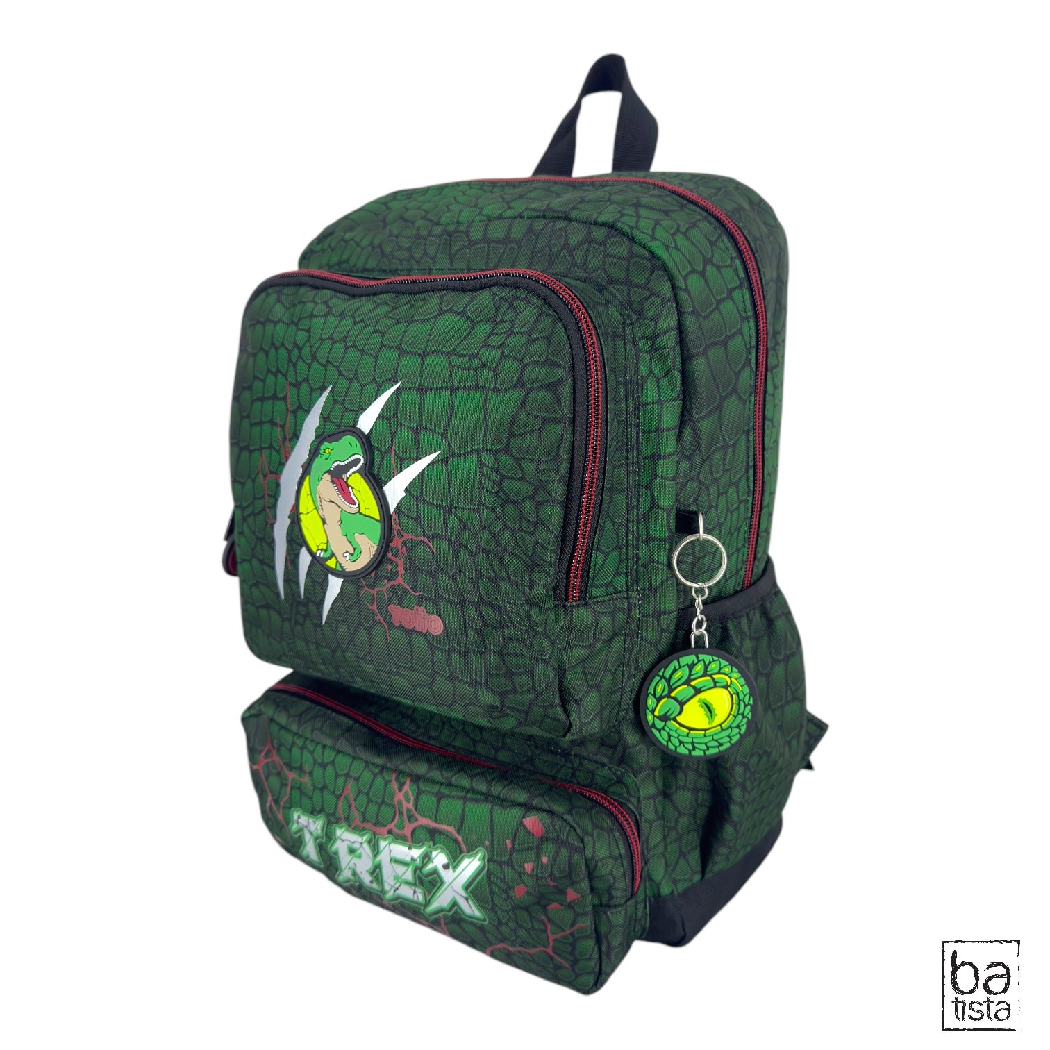 Combo Morral M + Cartuchera Totto Rex Dino 6D7