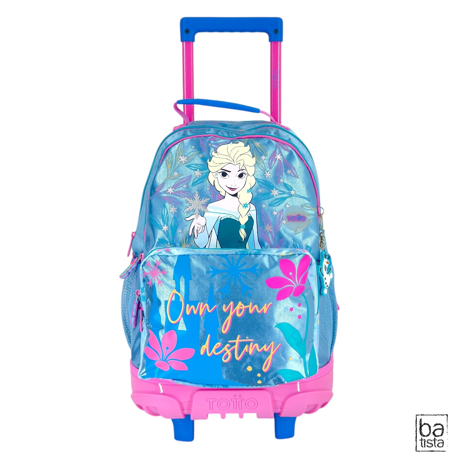 Combo Morral Ruedas + Cartuchera + Lonchera Destiny Totto Frozen OJL