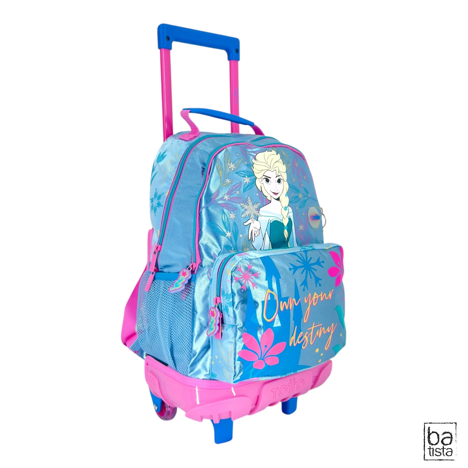 Combo Morral Ruedas + Cartuchera + Lonchera Destiny Totto Frozen OJL