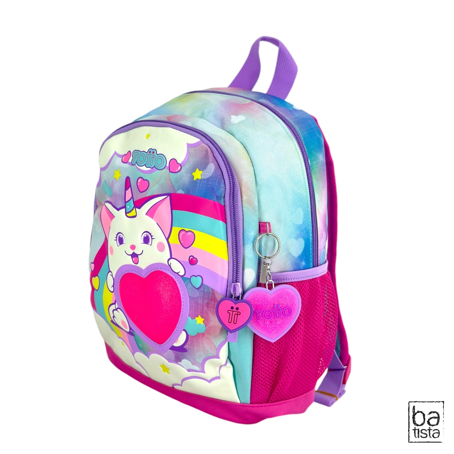 Combo Morral M + Cartuchera + Lonchera Totto Sweety Heart 9JE