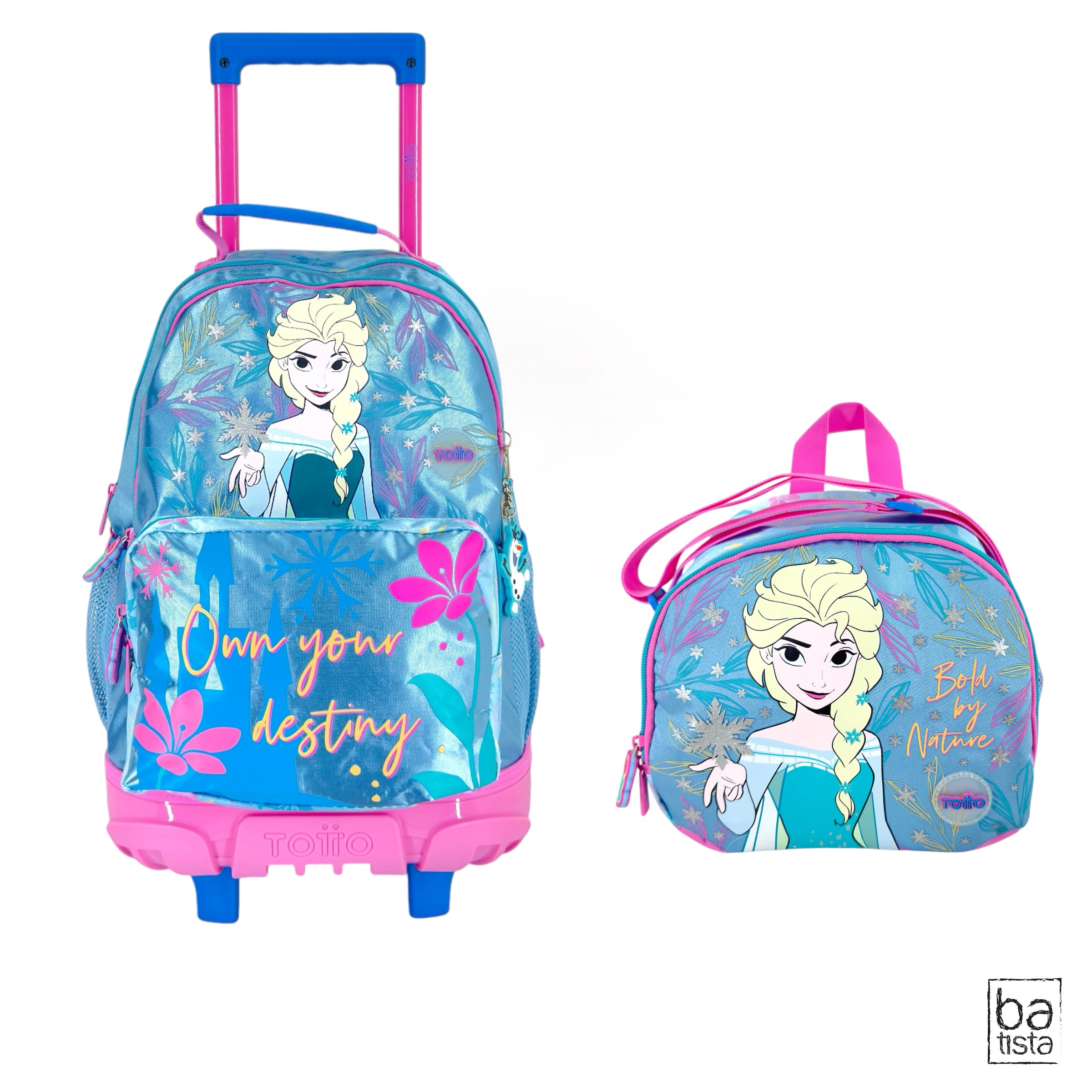 Combo Morral Ruedas + Lonchera Totto Frozen Destiny OJL