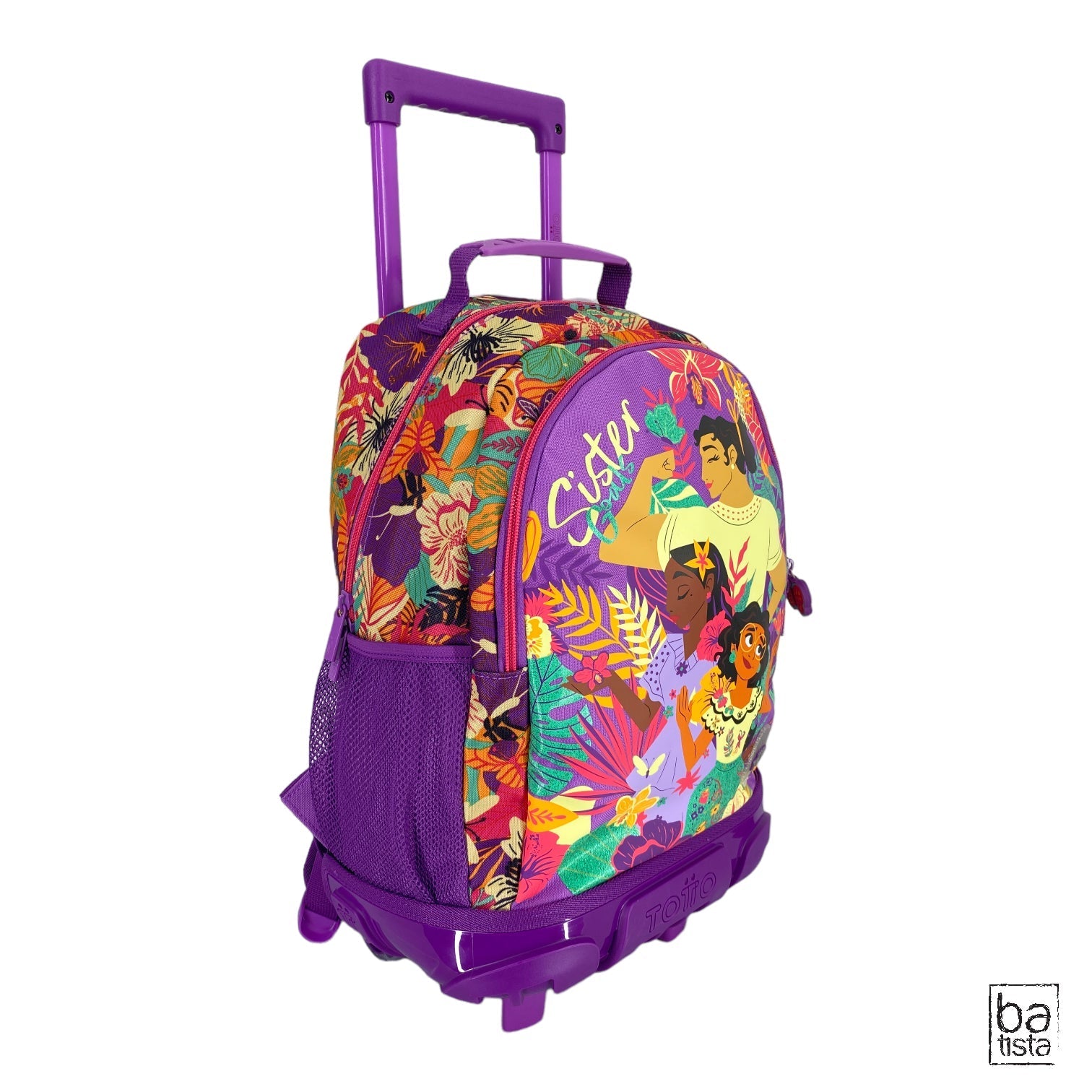 Combo Morral Ruedas Cartuchera Lonchera Totto Encanto Paradise 4Q5