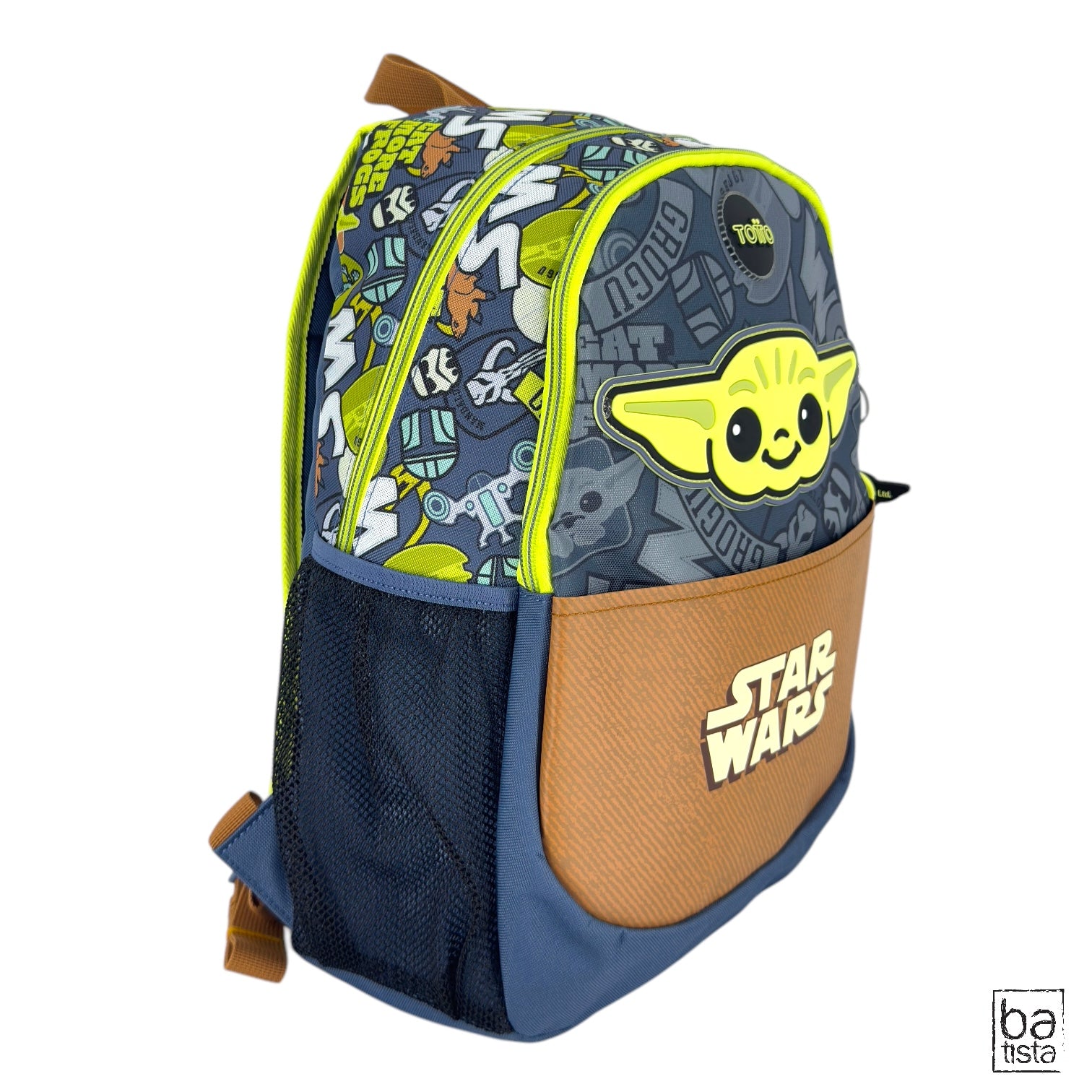 Combo Morral M + Cartuchera Totto Grogu School 7Y3