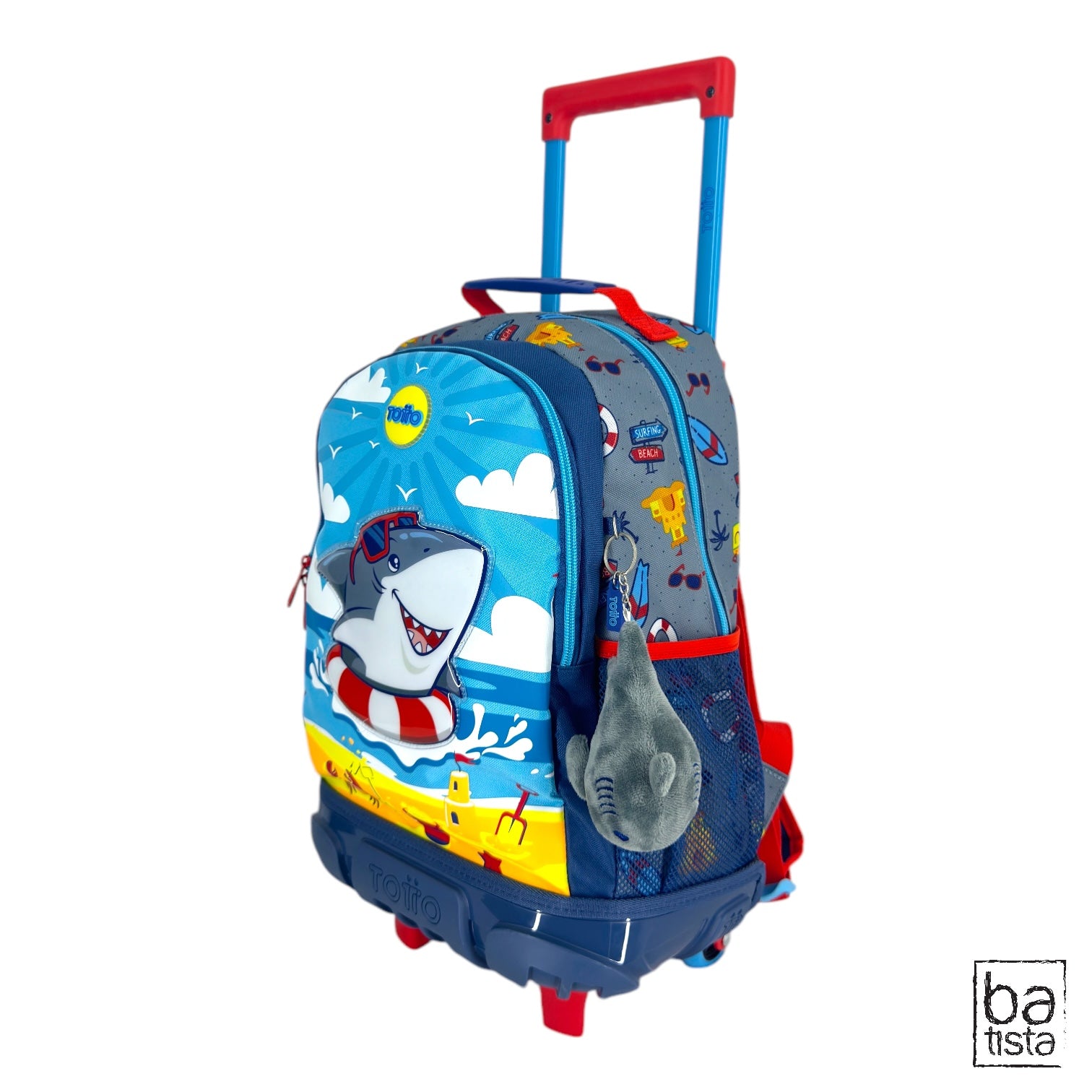 Combo Morral Ruedas + Cartuchera Totto Little Surfer 7Y5