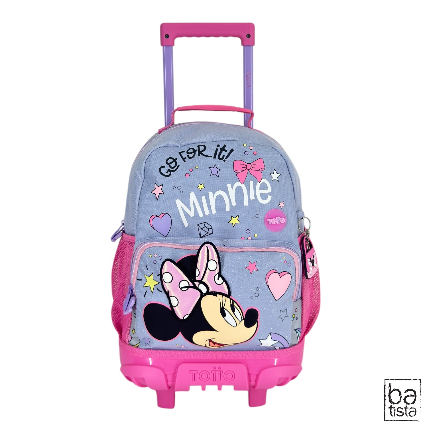 Combo Morral Ruedas + Cartuchera Totto Minnie 6YM