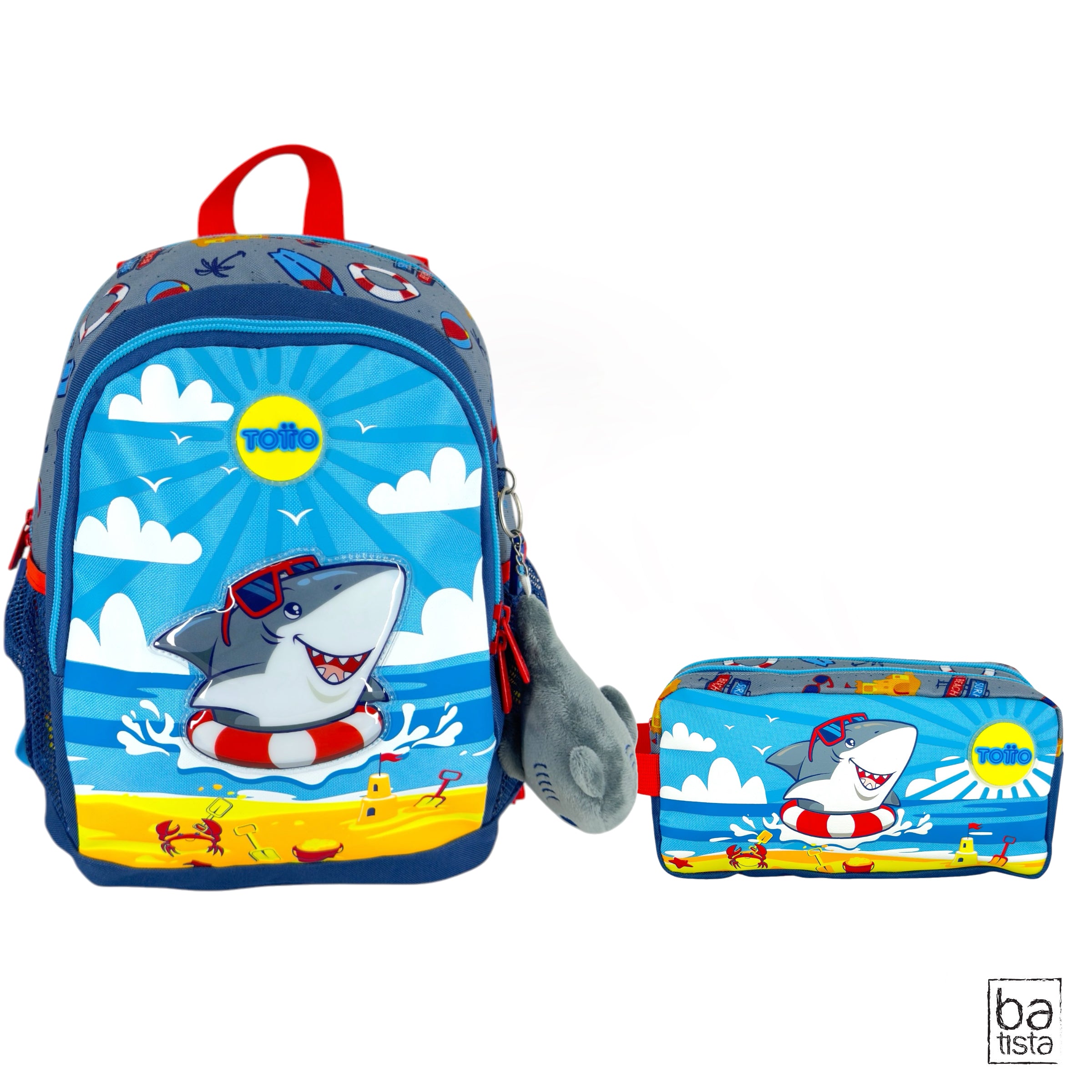 Combo Morral M + Cartuchera Totto Little Surfer 7Y5