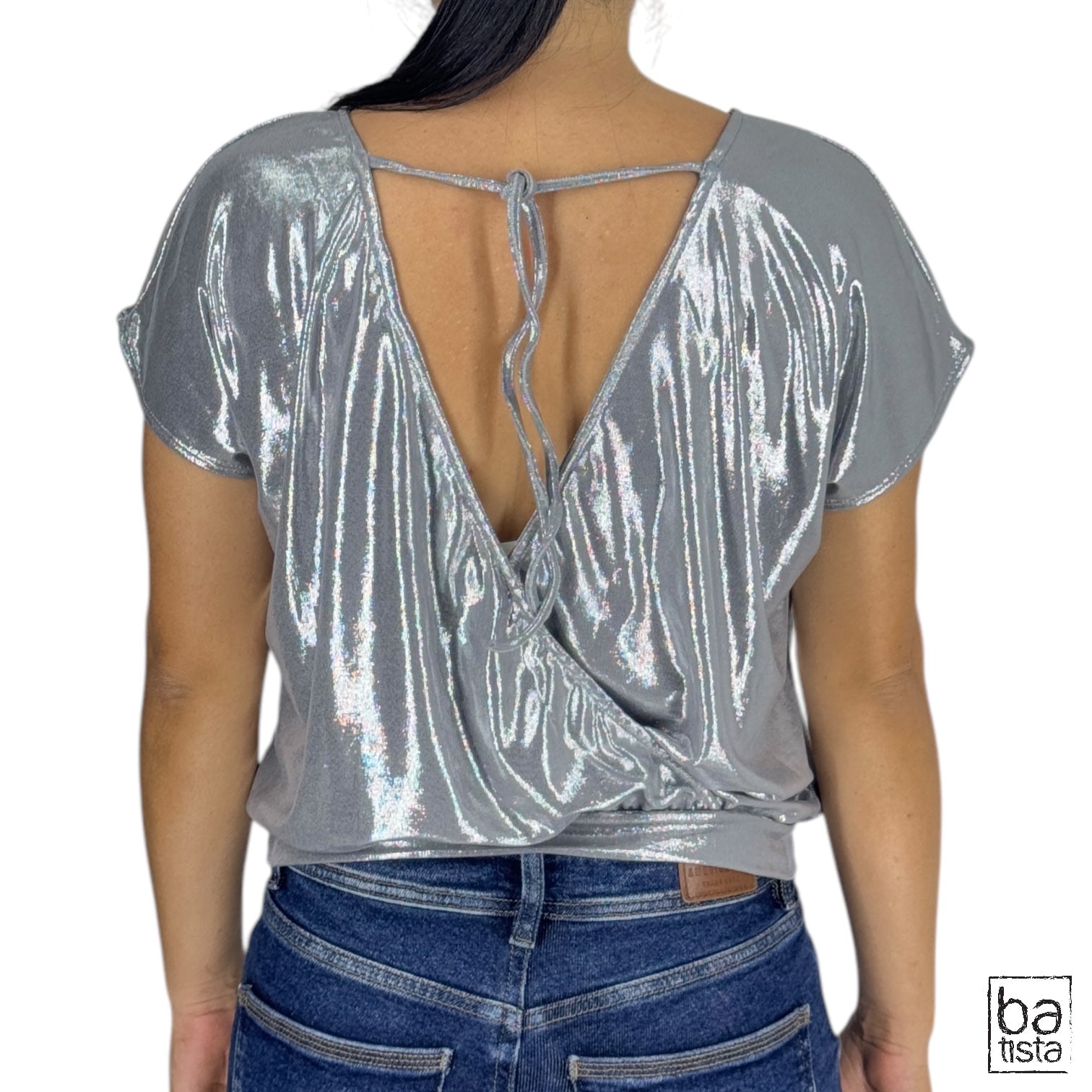 Blusa Ragged PF31113410 Plateado