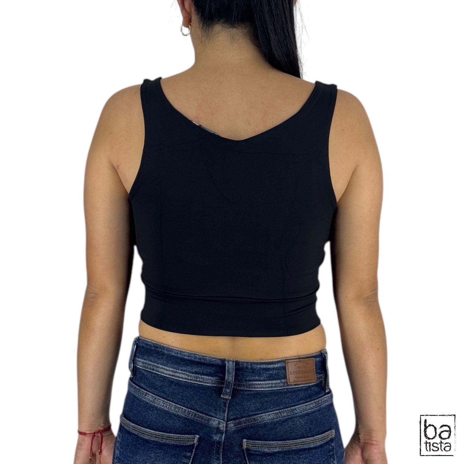 Blusa Ragged PF31122262 Negro