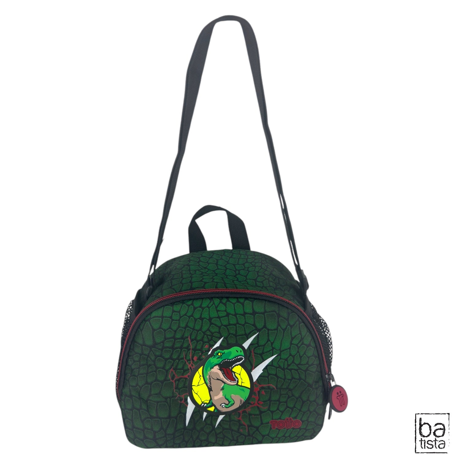 Combo Morral Ruedas + Lonchera Totto Rex Dino 6D7