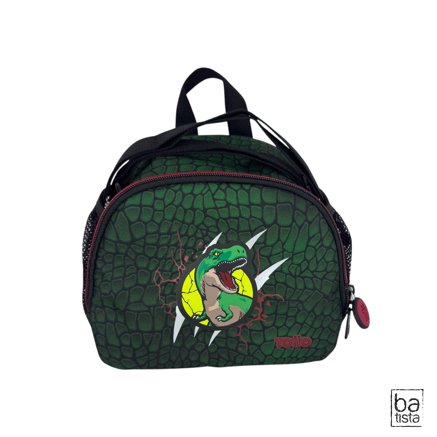 Combo Morral Ruedas + Cartuchera + Lonchera Totto Rex Dino 6D7