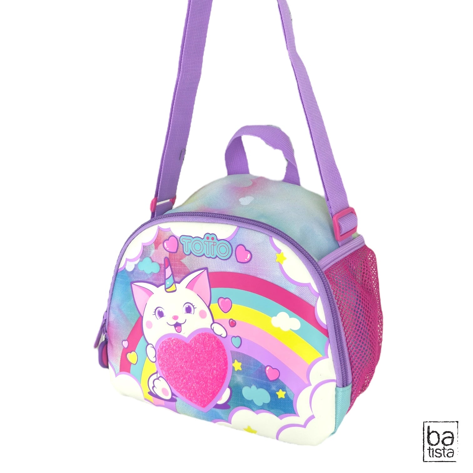 Combo Morral Ruedas + Lonchera Totto Sweety Heart 9JE