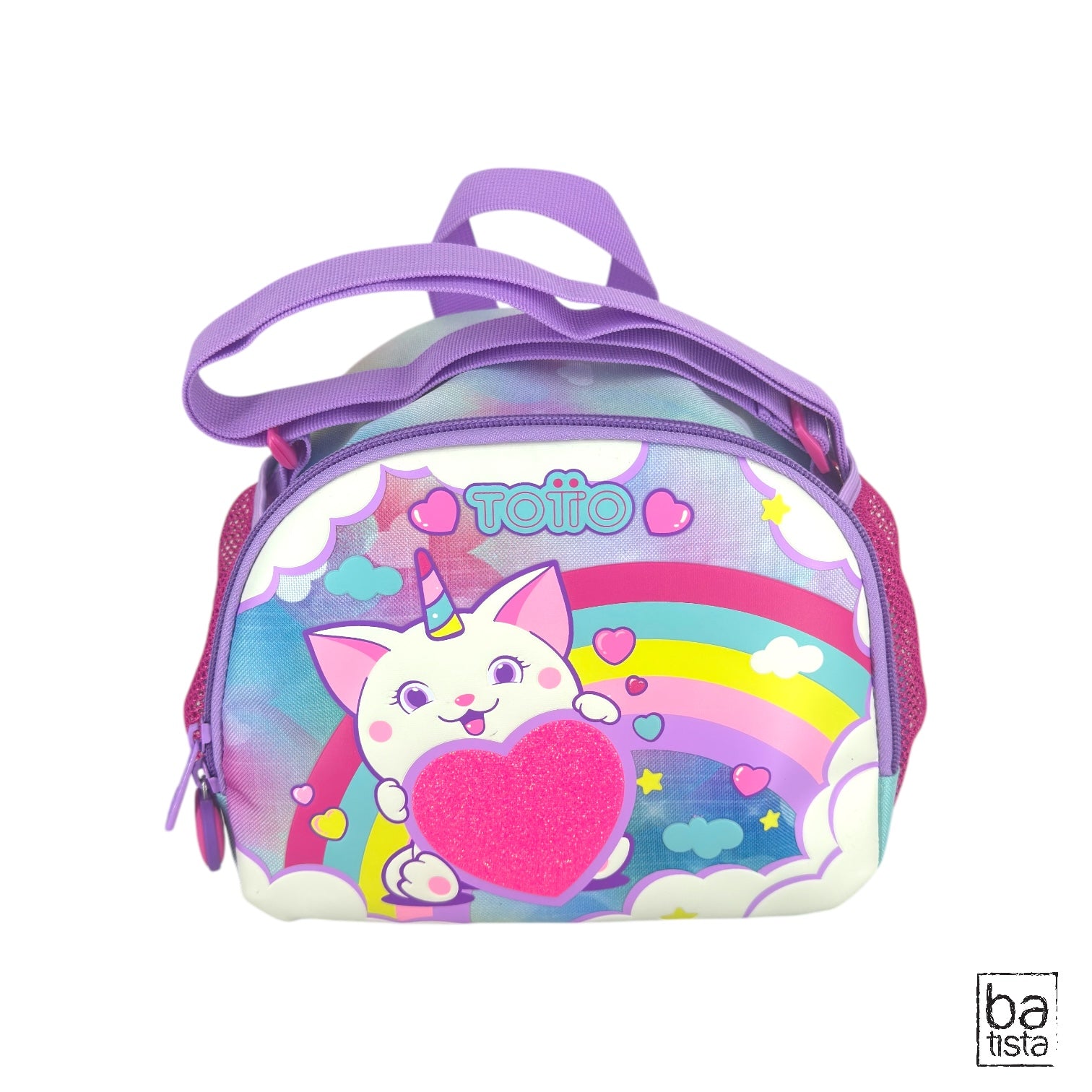 Combo Morral Ruedas + Lonchera Totto Sweety Heart 9JE