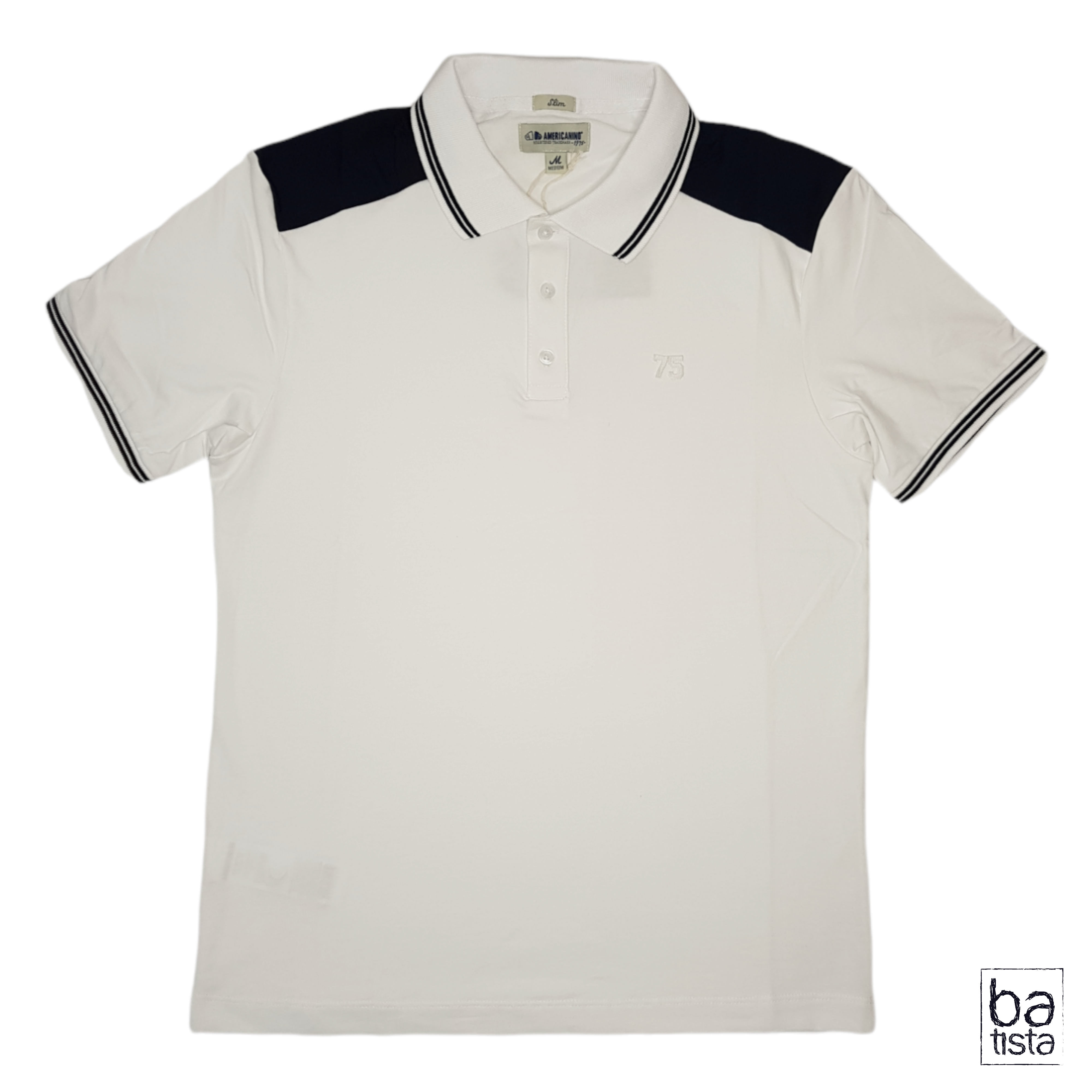 Camisa Polo Platini JPS9318 Blanco Para Hombre – Botines Charros LLC