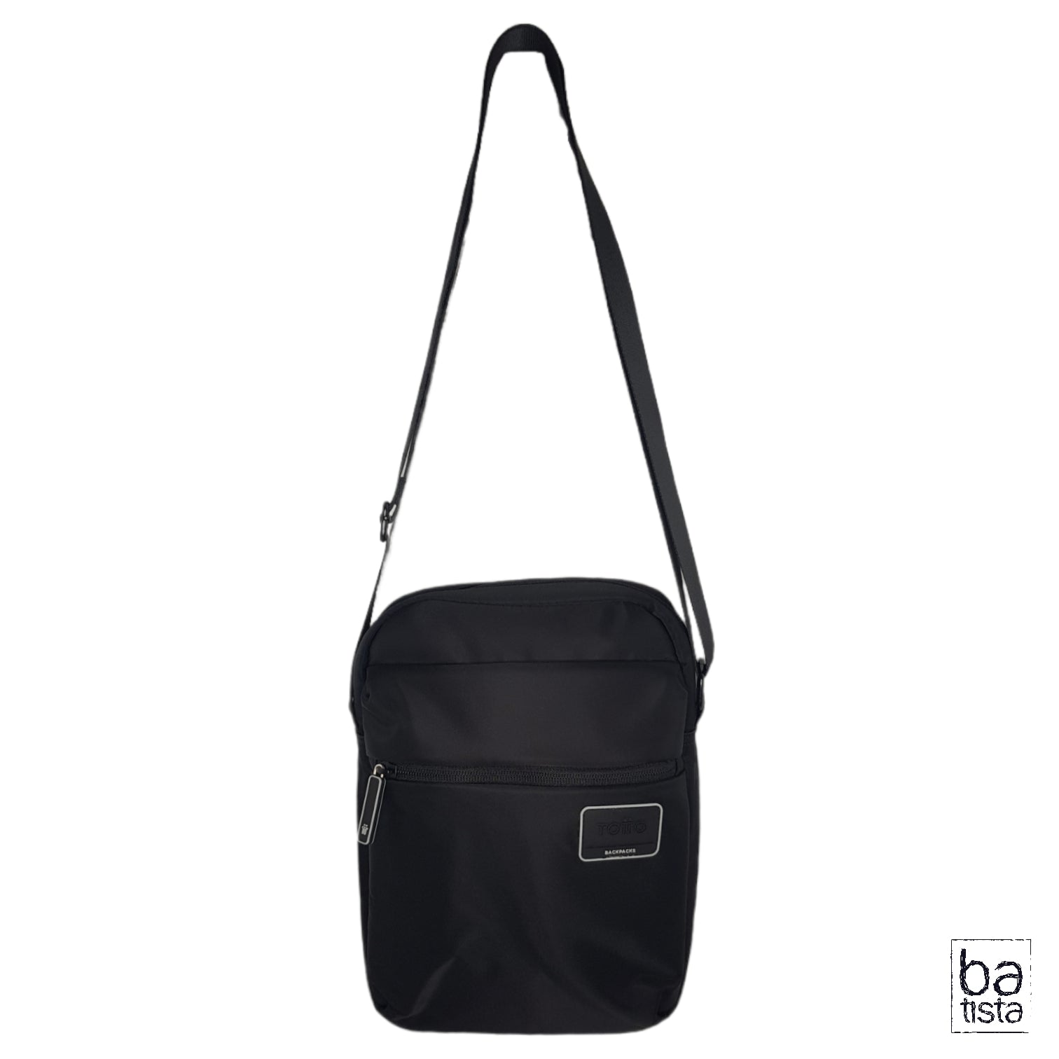 Bolso negro totto hot sale